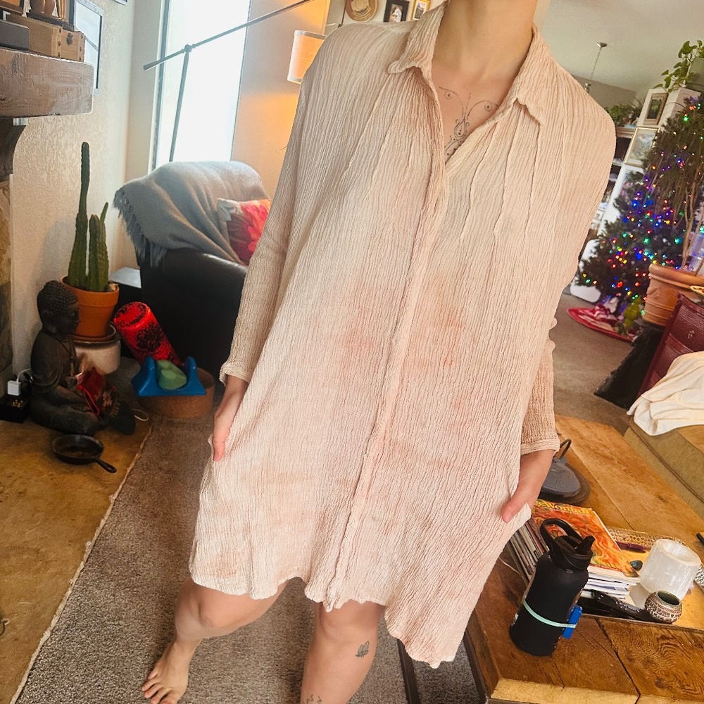 MYRAH PENALOZA button down dress.